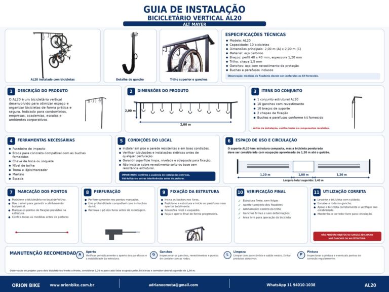 Guia de instalação AL20